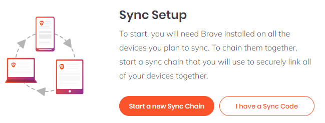 brave browser sync google account